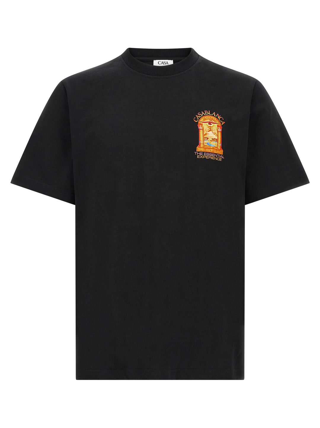 Casablanca Black Organic Cotton T-Shirt