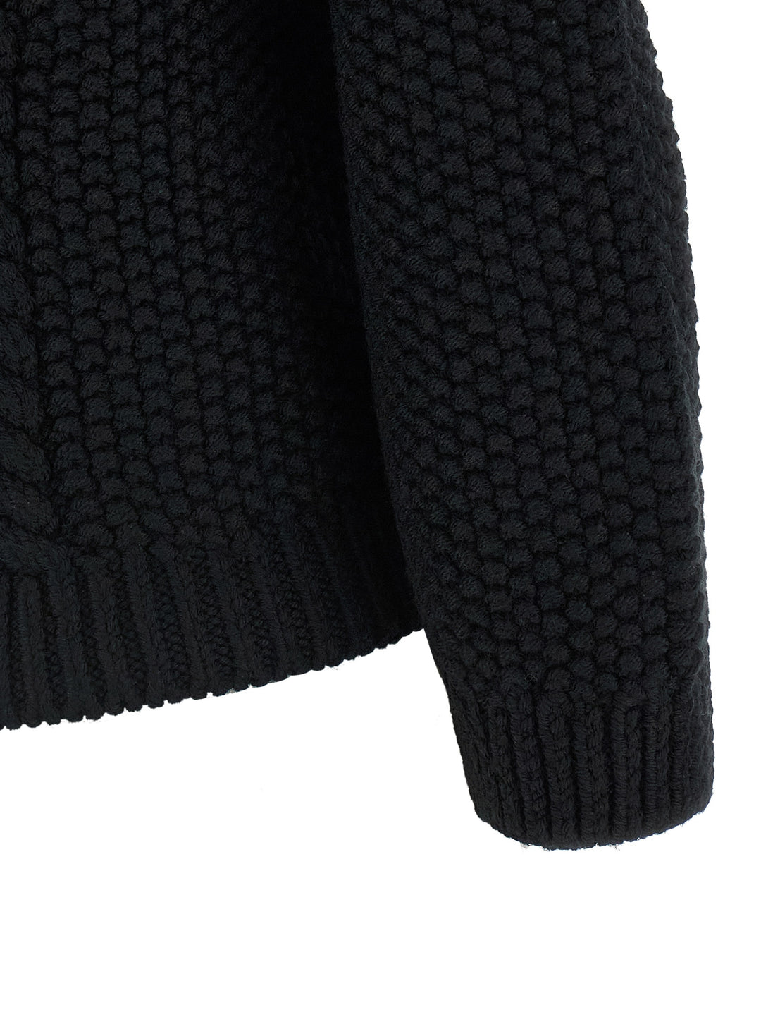 Saint Laurent Black Wool Cardigan