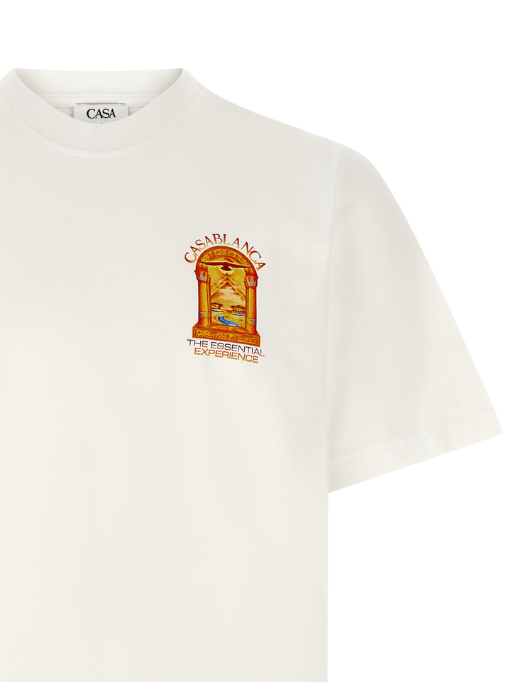 Casablanca White Organic Cotton T-Shirt