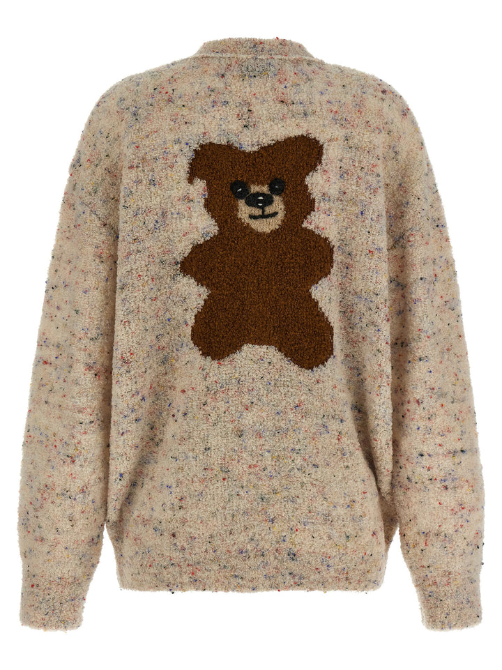 Moschino Beige Virgin Wool Cardigan