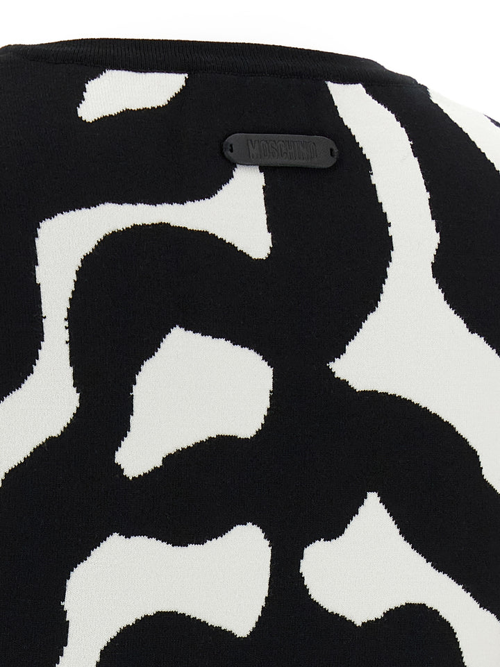 Moschino Black Viscose Cardigan