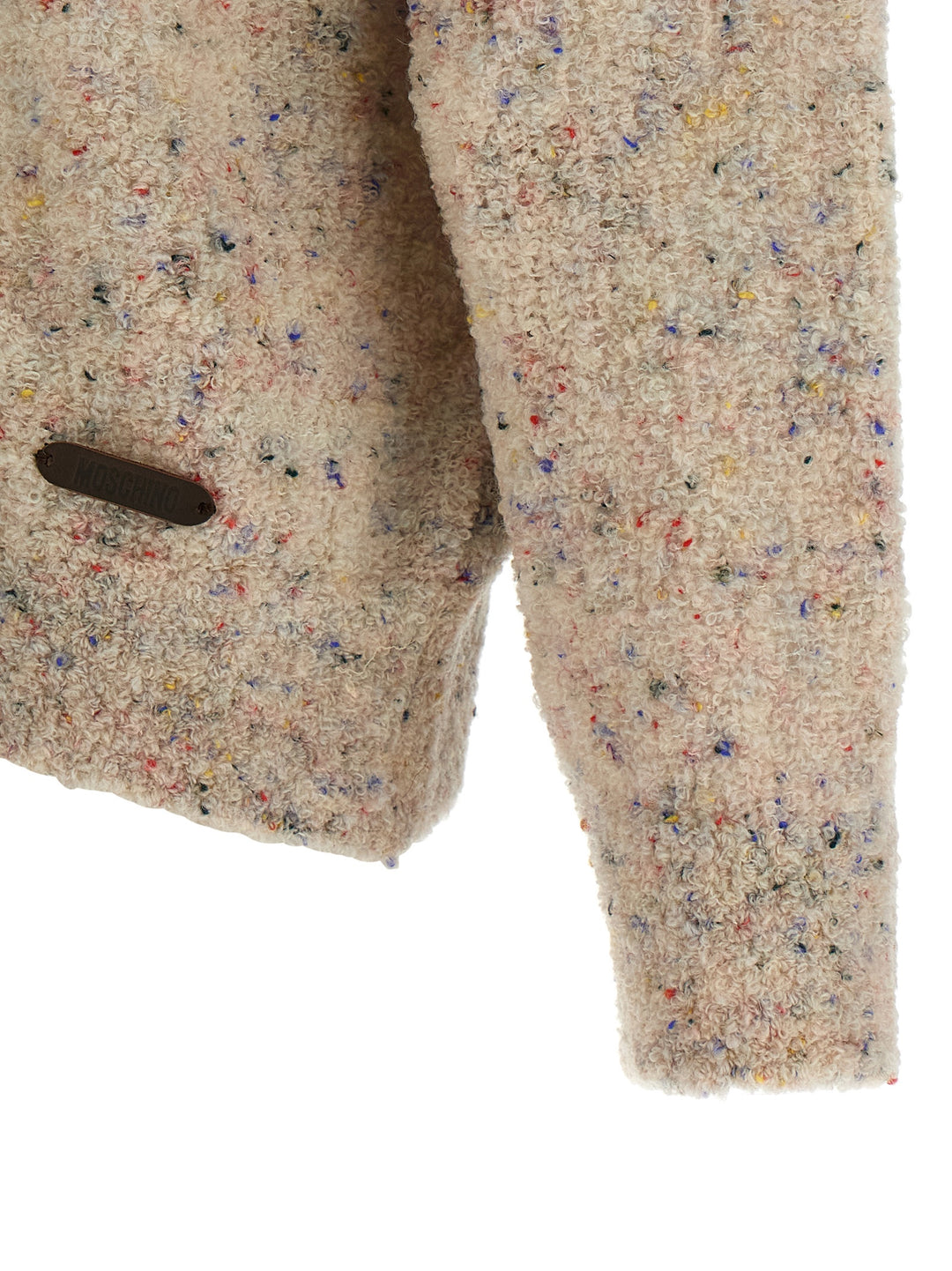 Moschino Beige Virgin Wool Cardigan