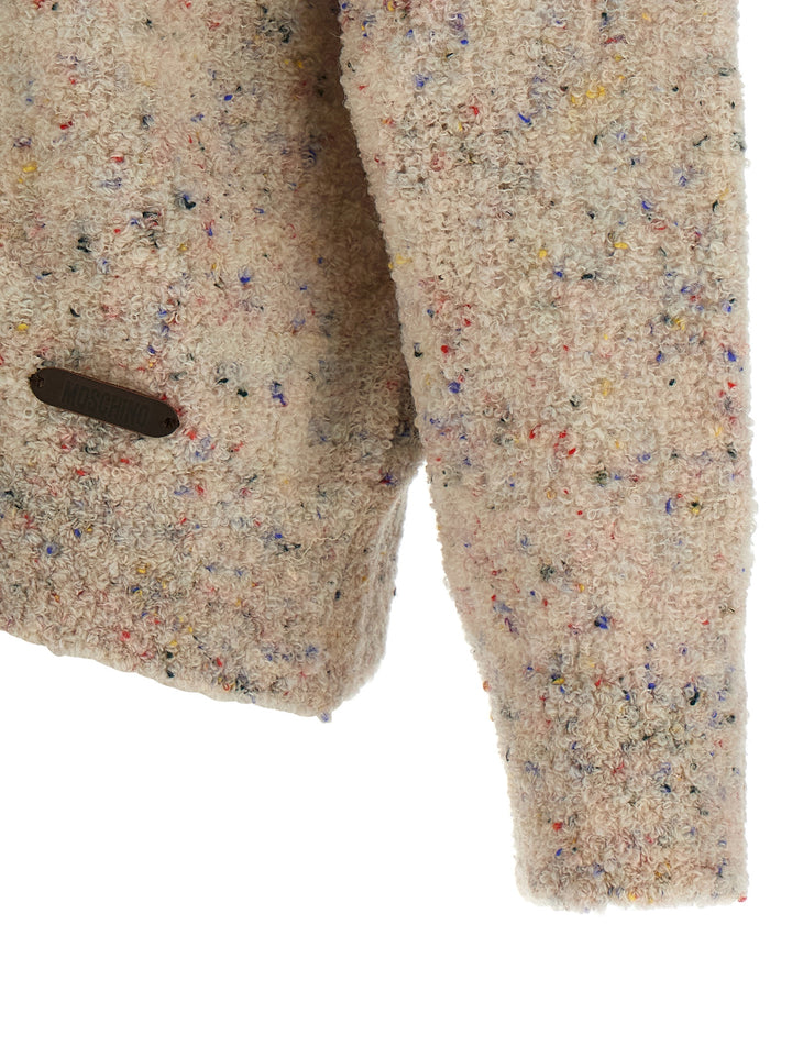 Moschino Beige Virgin Wool Cardigan