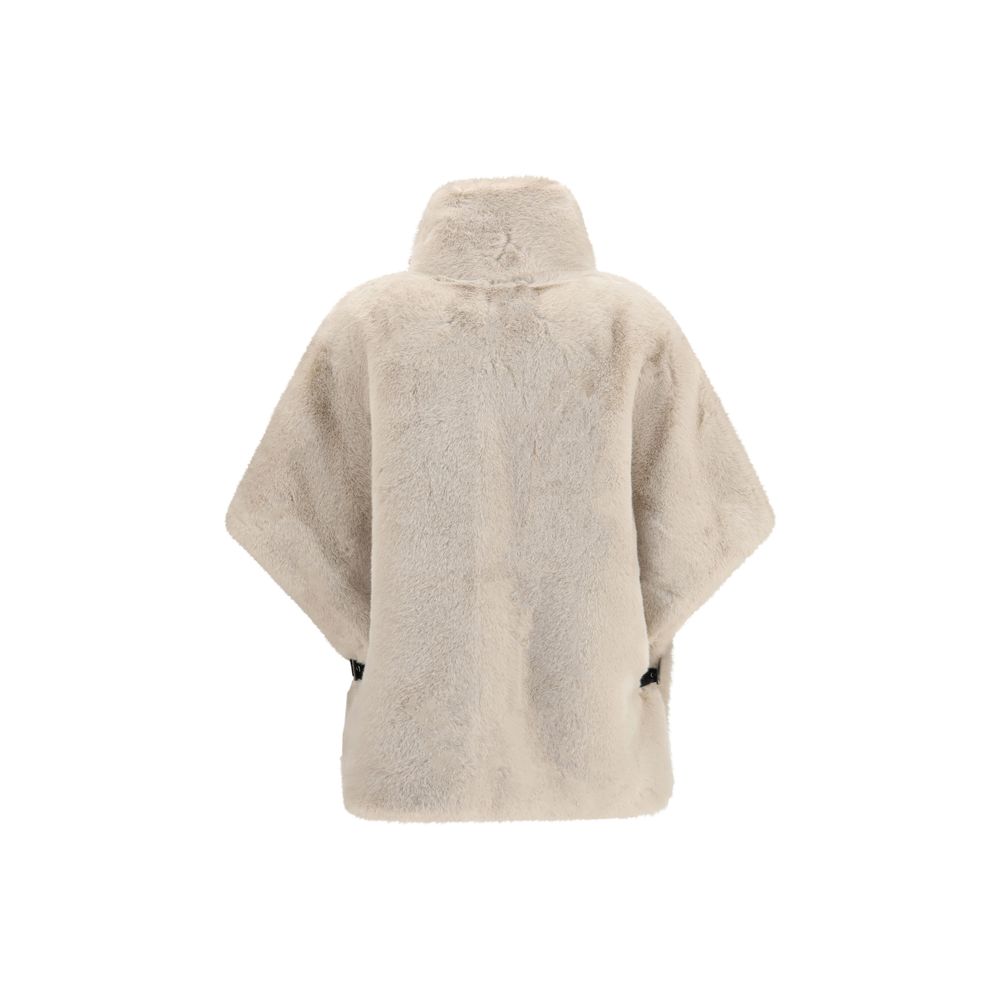 PINKO Beige Polyester Full-Length Jacket