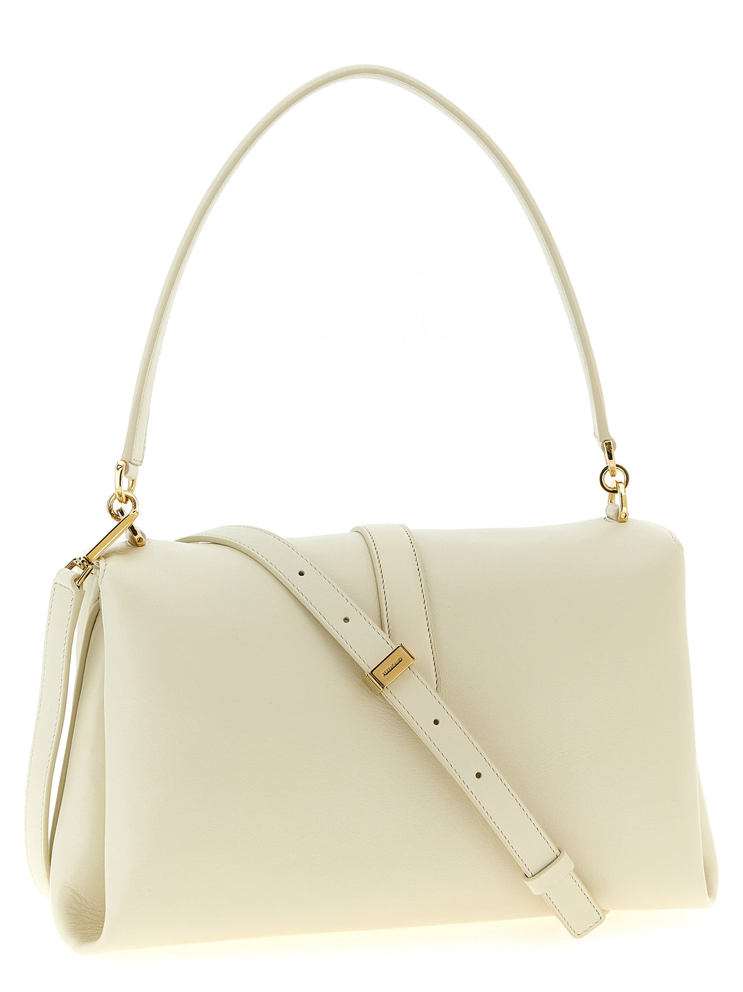 Ferragamo White Calfskin Shoulder Bag