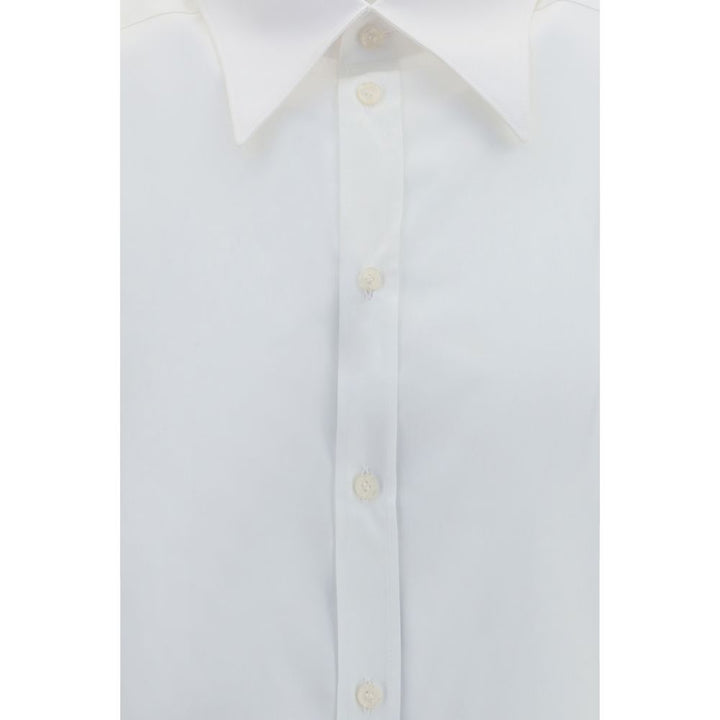Dolce &amp; Gabbana White Cotton Dress Shirt