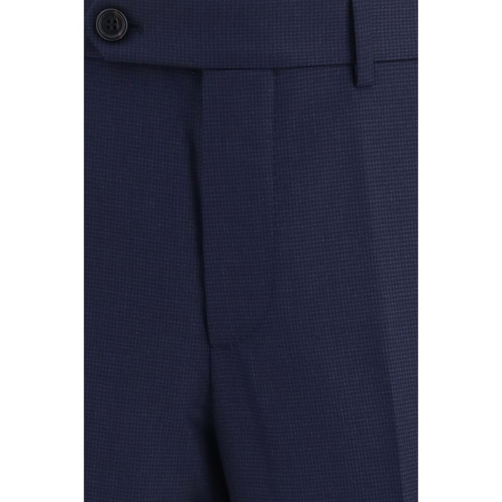 Brunello Cucinelli Blue Wool Oves Aries Dress Pants