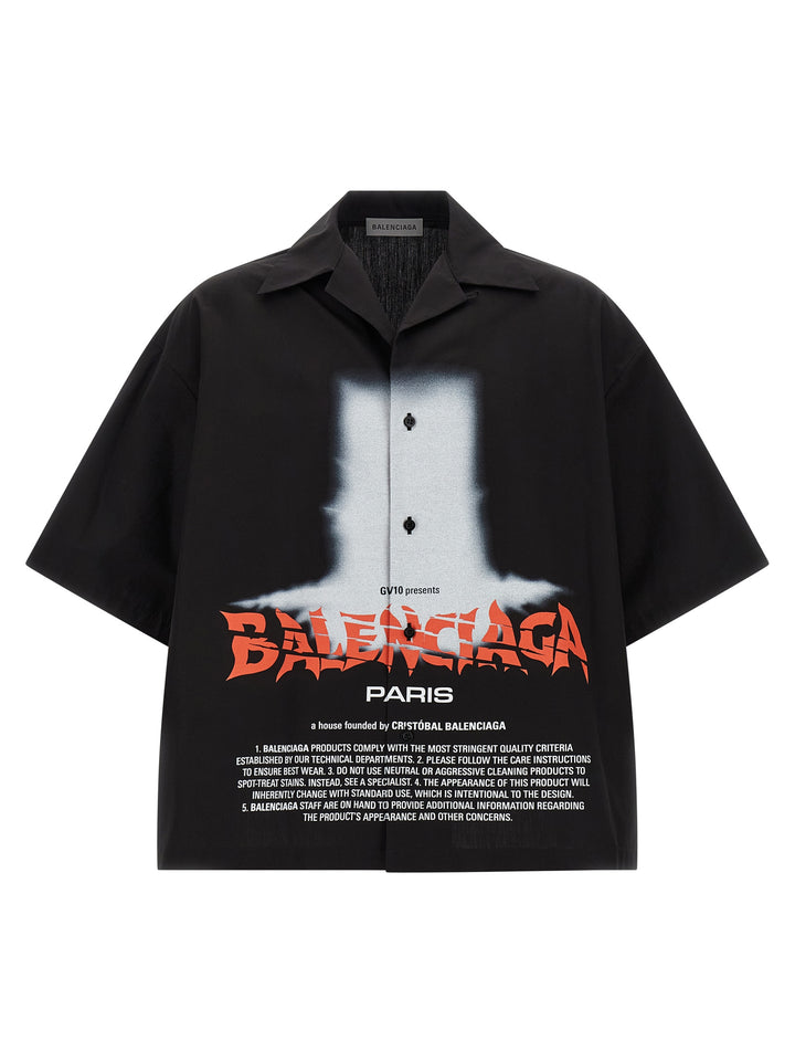 Balenciaga Black Cotton Blouse