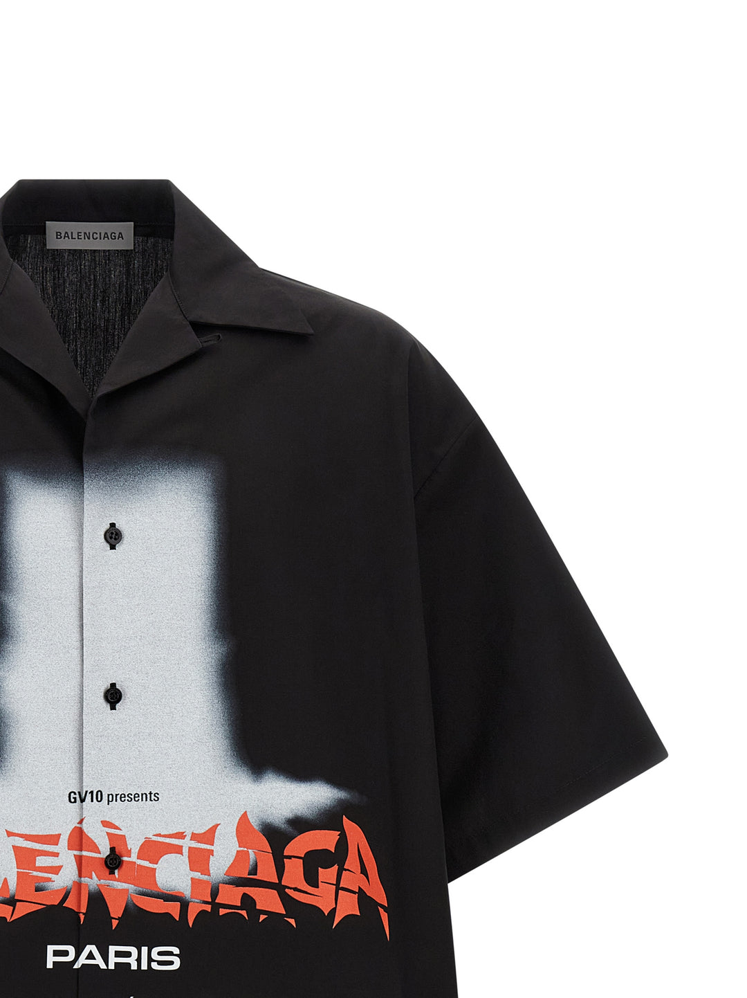 Balenciaga Black Cotton Blouse