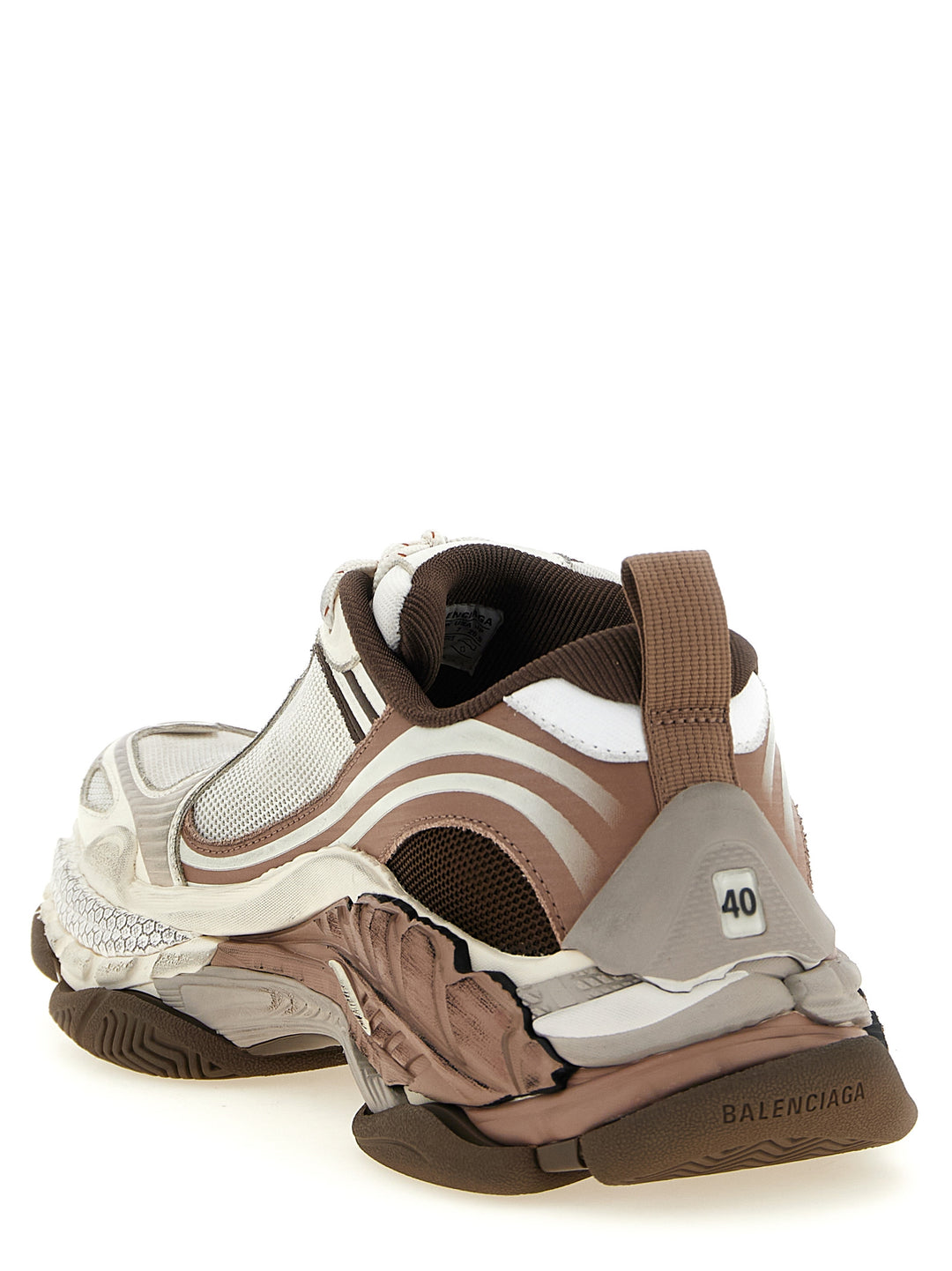 Balenciaga White Polyethylene Athletic Sneakers