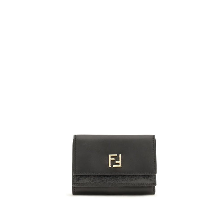 Fendi Black Calf Leather Bos Taurus Wallet