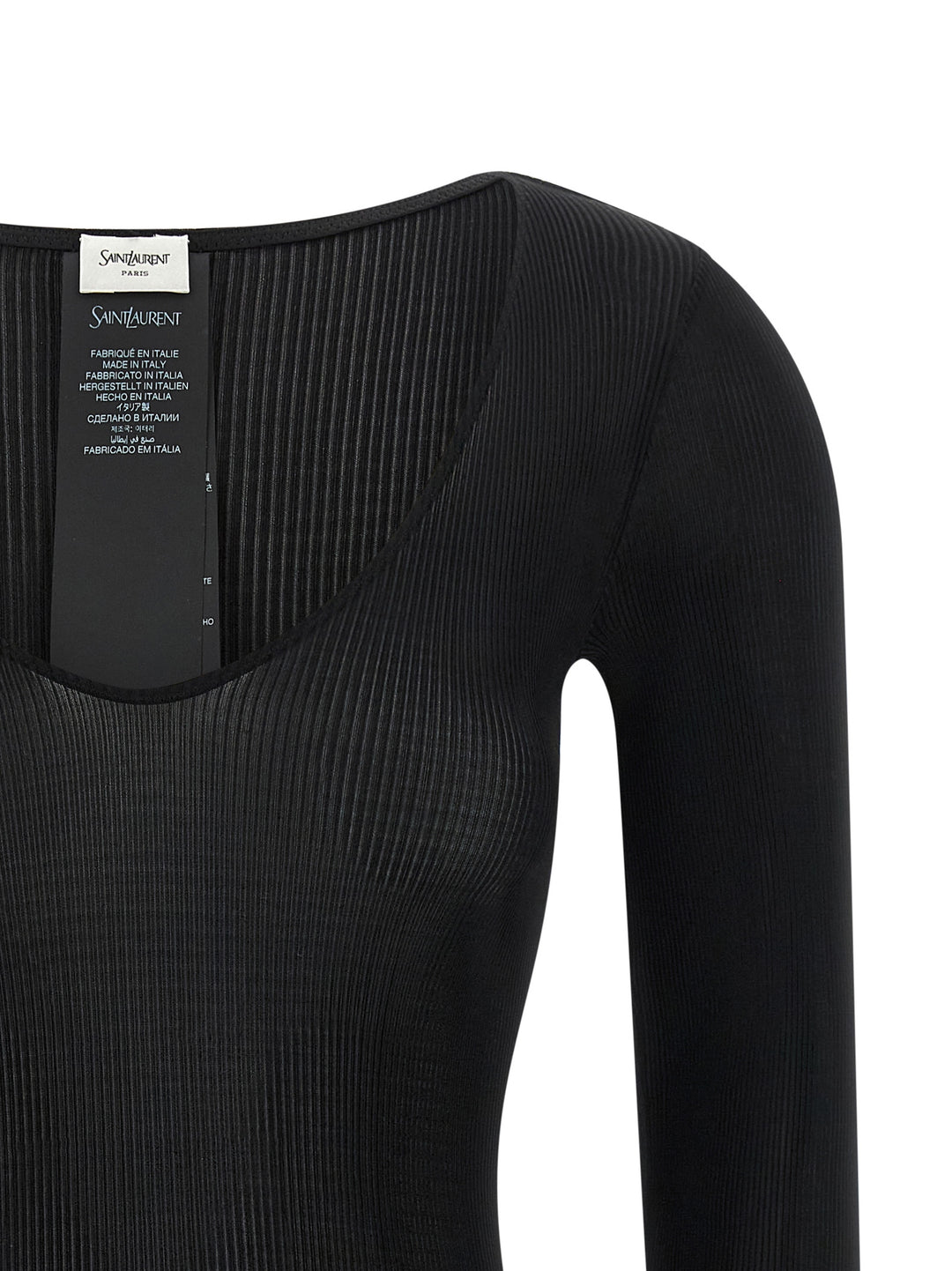 Saint Laurent Black Silk Shirt