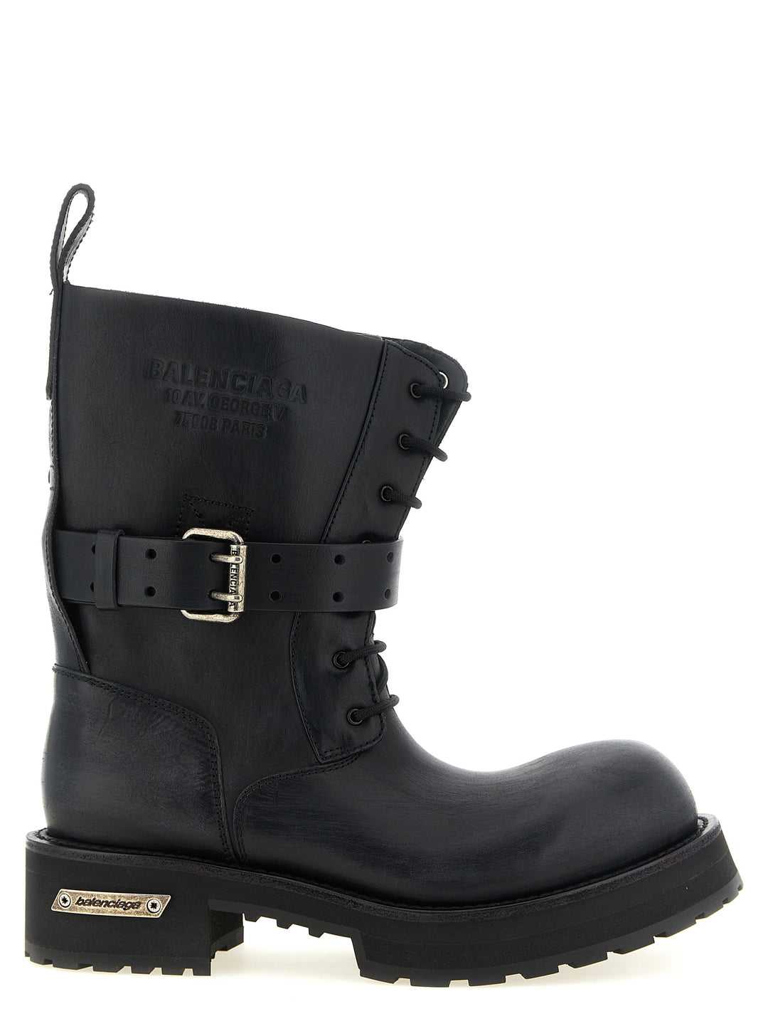 Balenciaga Black Calfskin Ankle Boots
