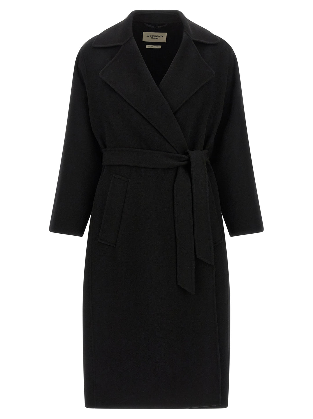 Max Mara Black Virgin Wool Coat