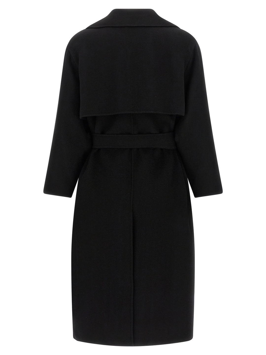 Max Mara Black Virgin Wool Coat