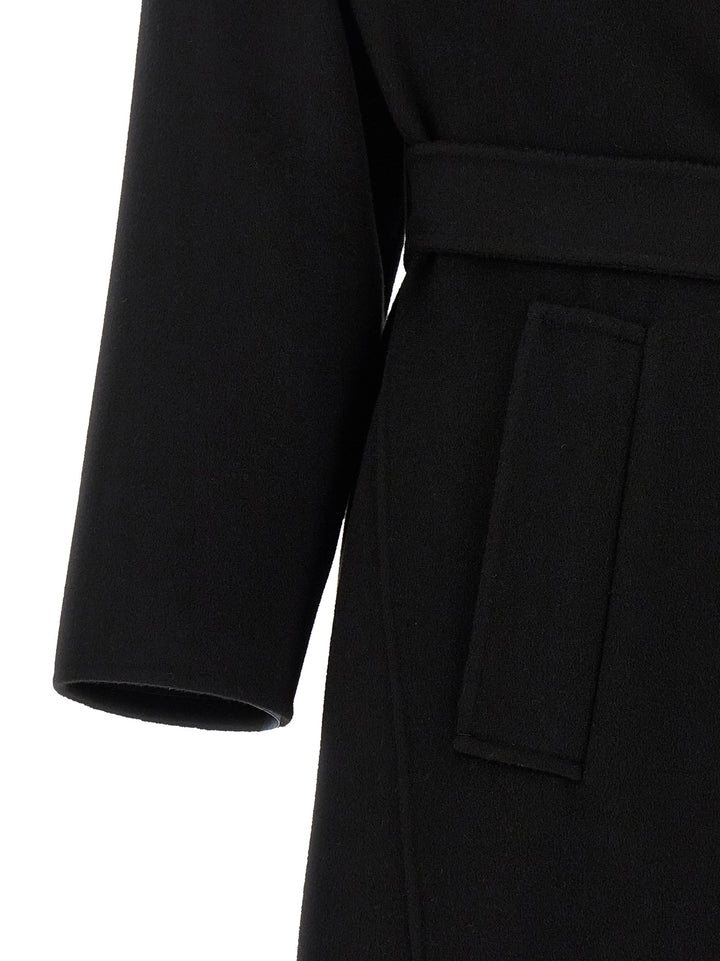 Max Mara Black Virgin Wool Coat