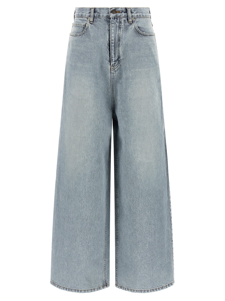 Balenciaga Blue Cotton Relaxed Fit Jeans