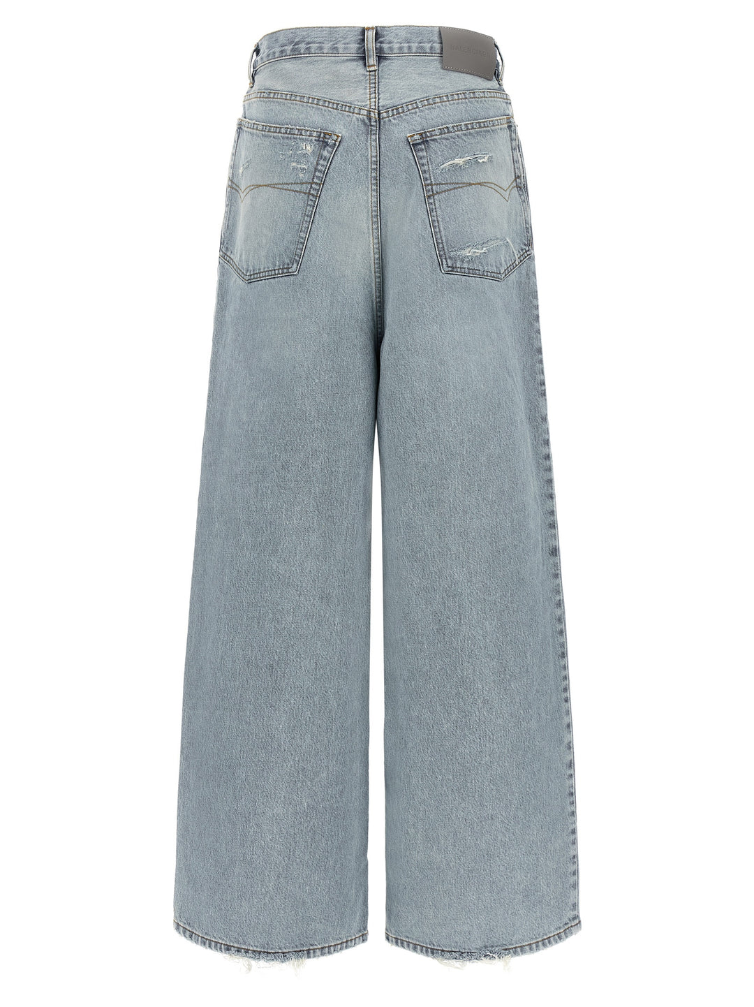 Balenciaga Blue Cotton Relaxed Fit Jeans