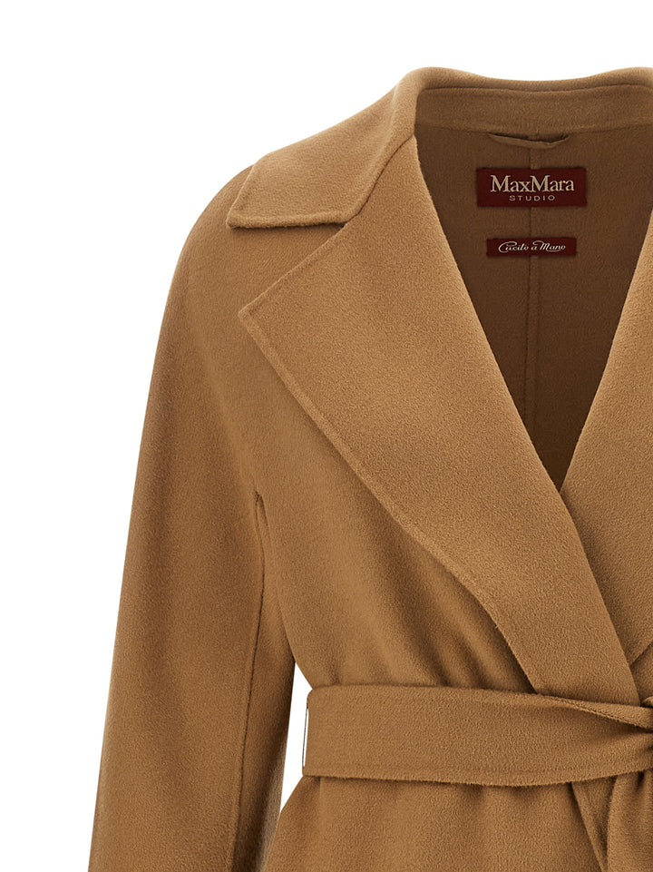 Max Mara Beige Virgin Wool Coat