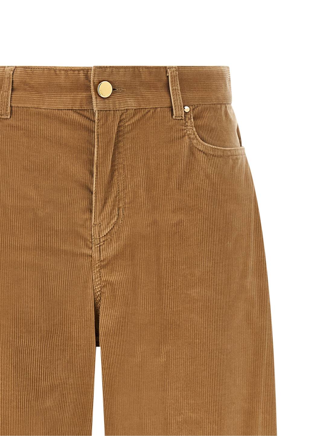 Max Mara Beige Cotton Casual Pants