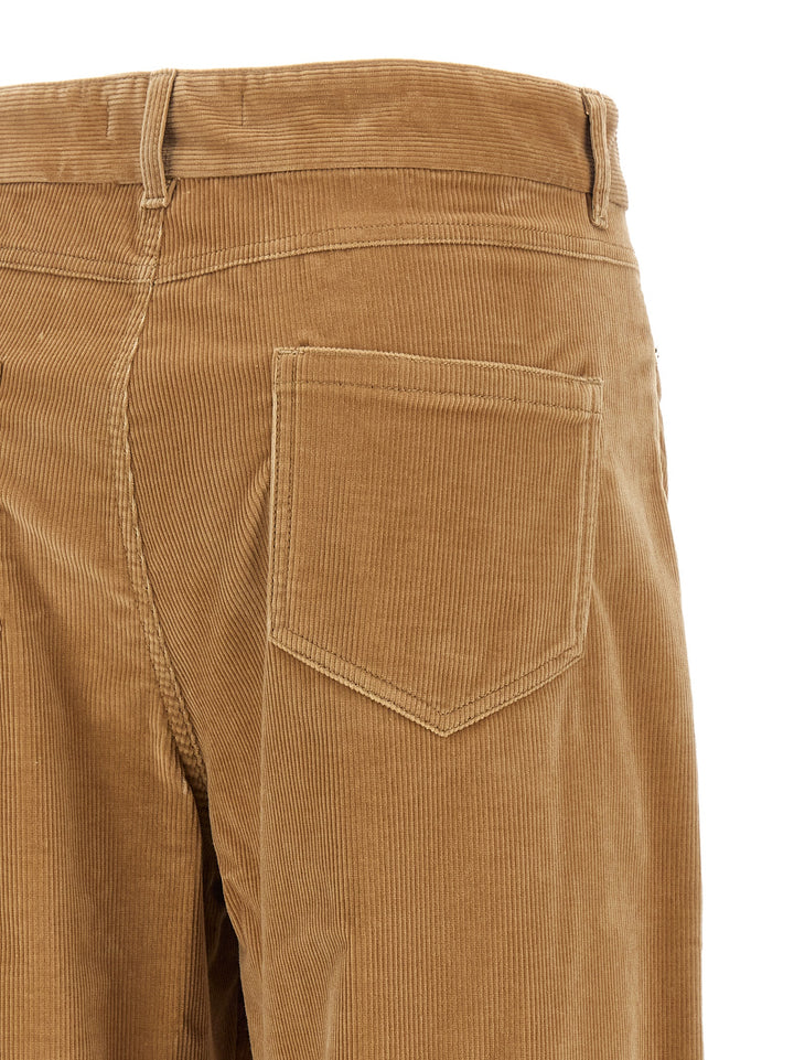 Max Mara Beige Cotton Casual Pants
