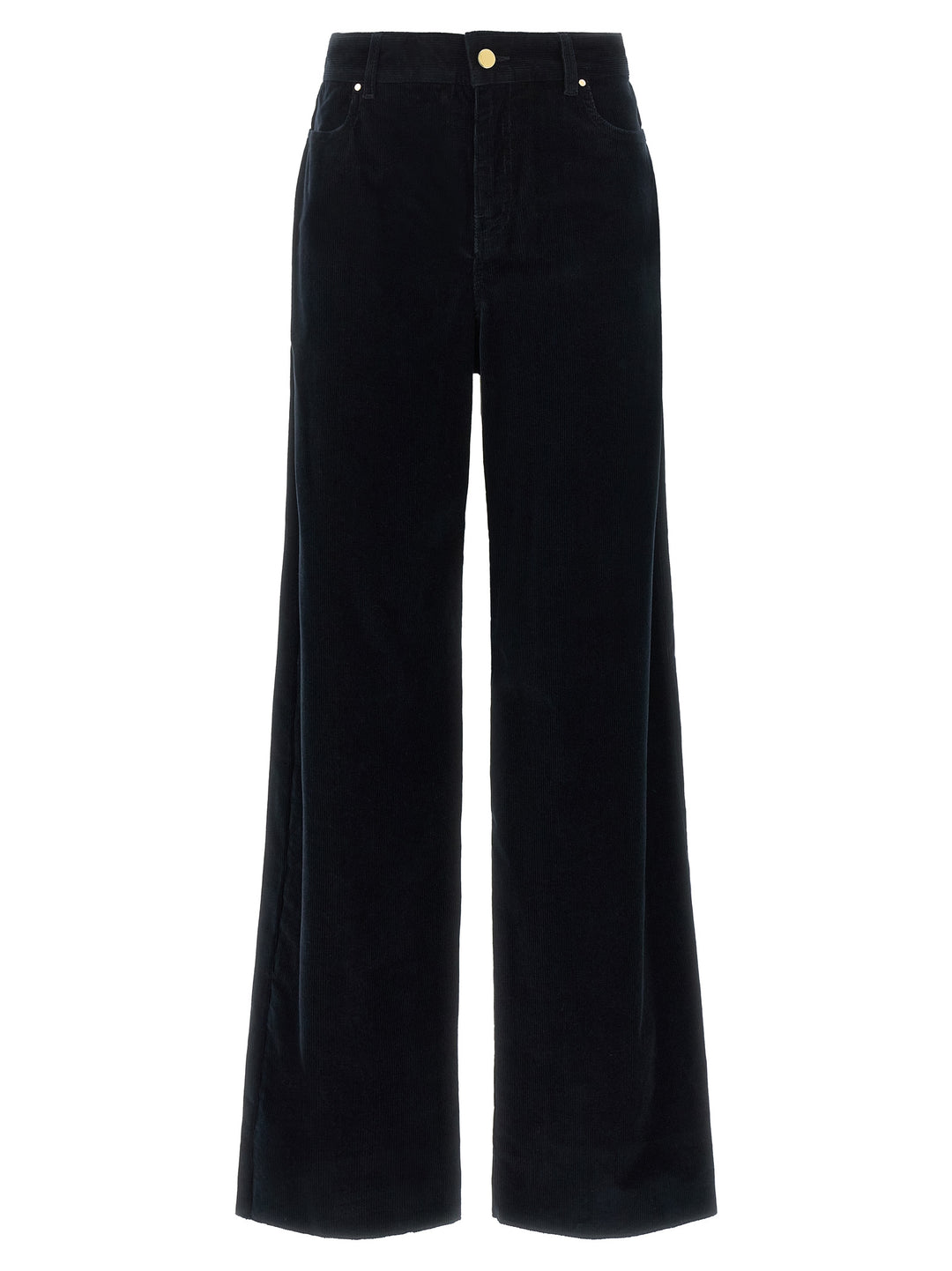 Max Mara Blue Cotton Casual Pants
