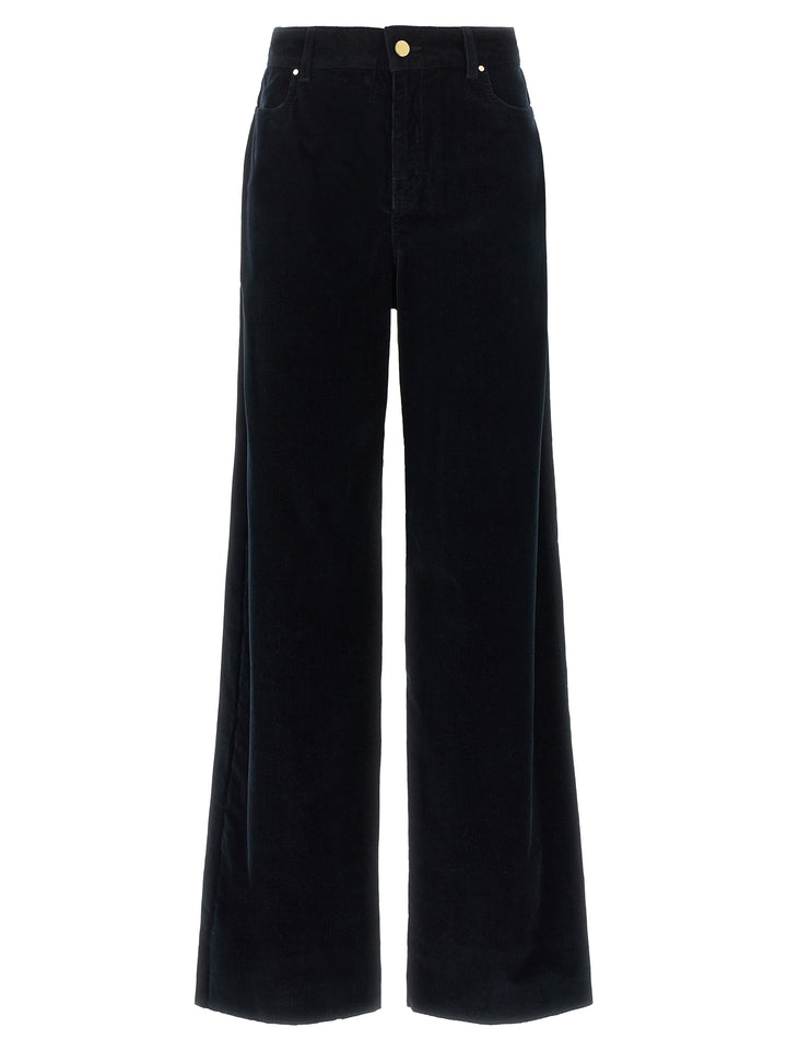 Max Mara Blue Cotton Casual Pants