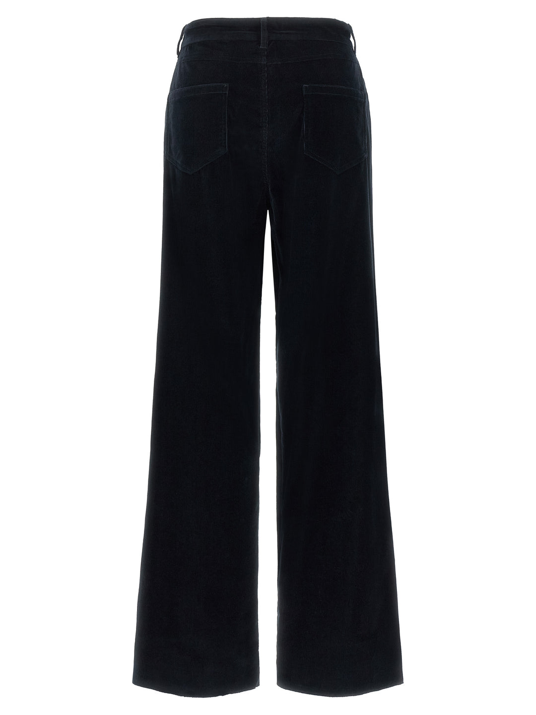 Max Mara Blue Cotton Casual Pants