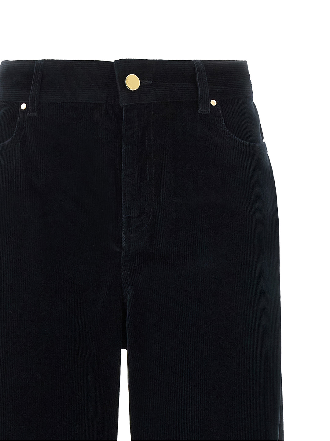 Max Mara Blue Cotton Casual Pants
