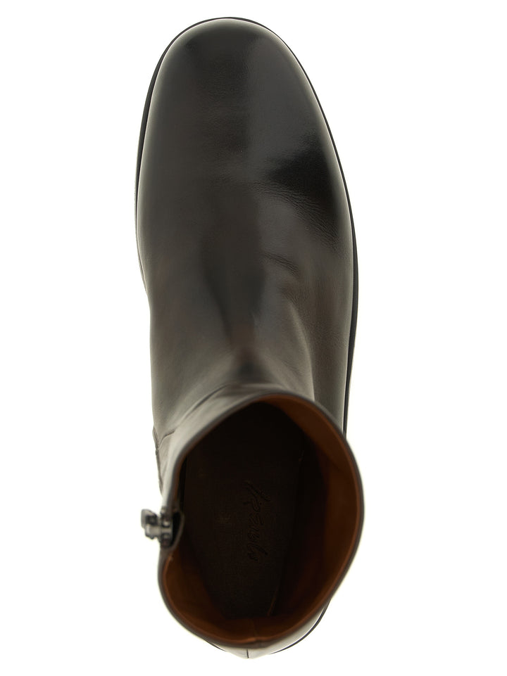 Marsell Brown Calfskin Ankle Boots