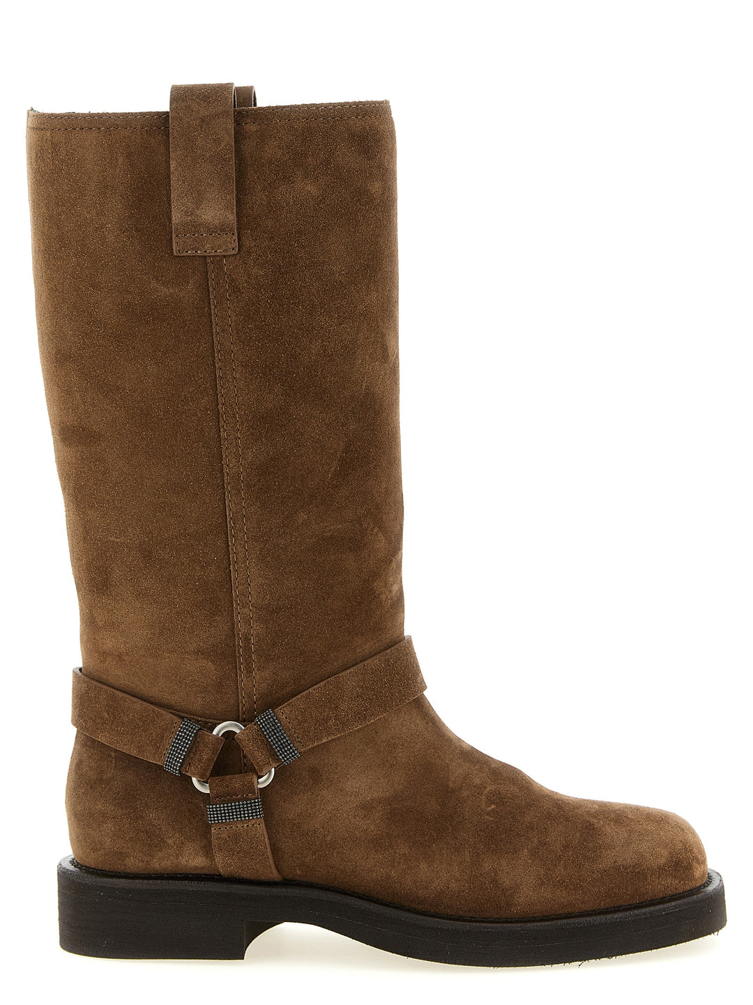 Brunello Cucinelli Brown Calfskin Over The Knee