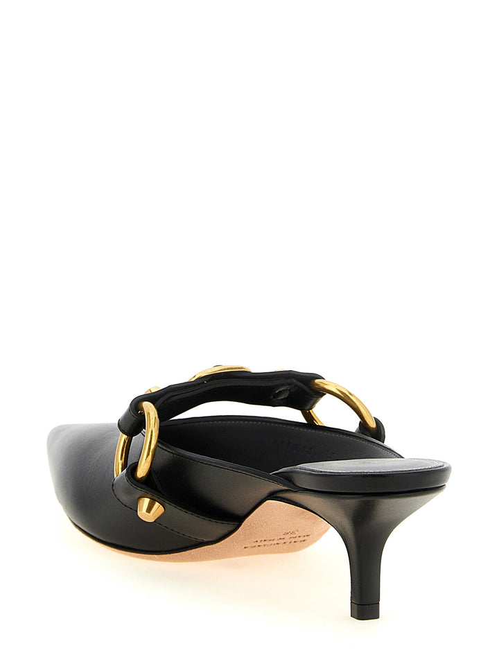 Balenciaga Black Calfskin Mid Heel Pumps