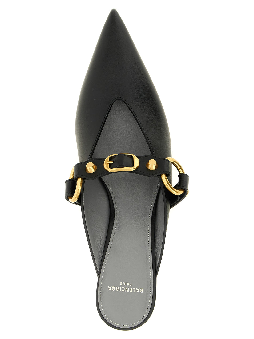 Balenciaga Black Calfskin Mid Heel Pumps
