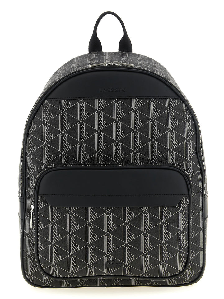 Lacoste Black Pvc Backpack