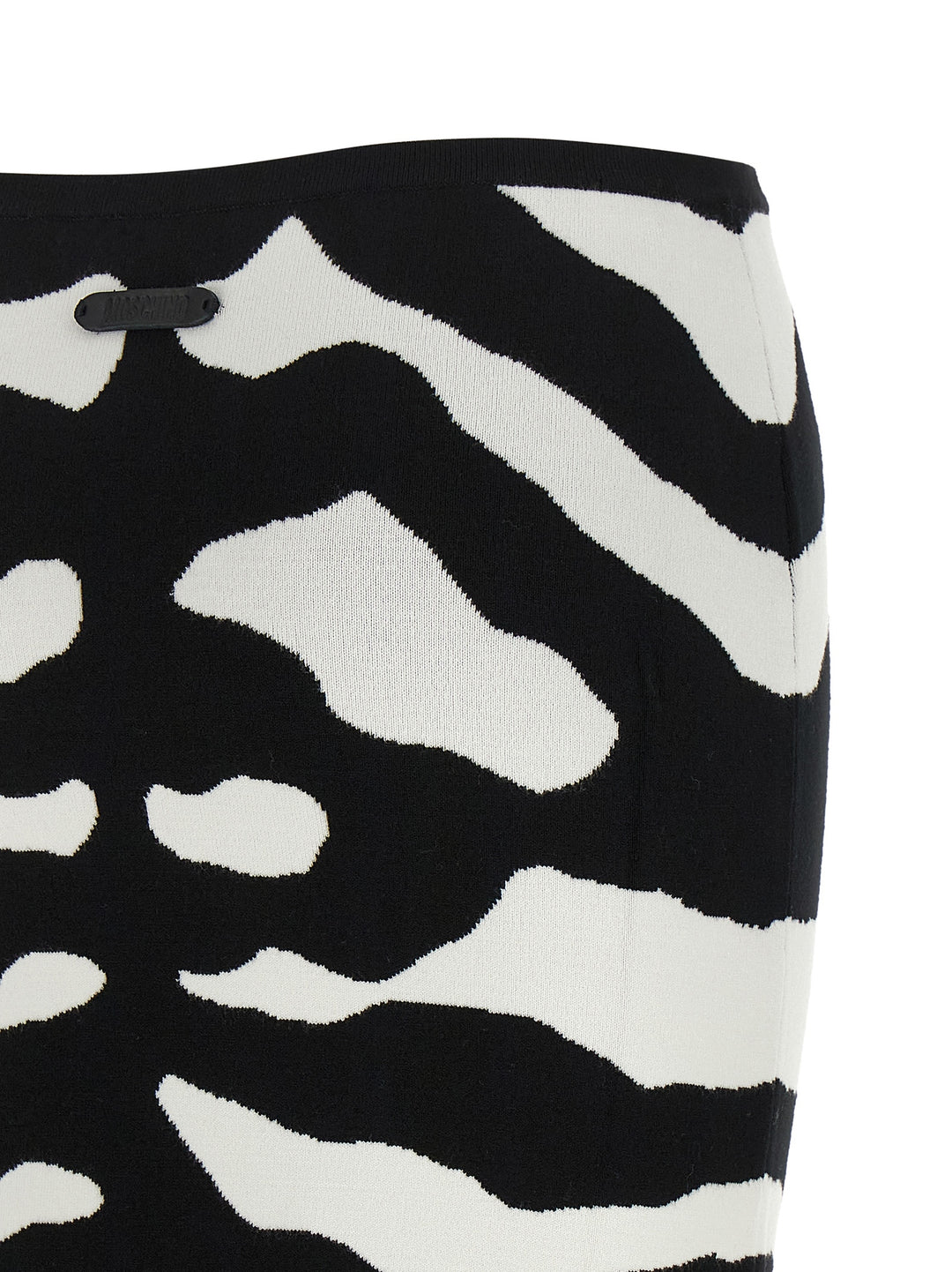 Moschino Bicolor Viscose Midi Skirt