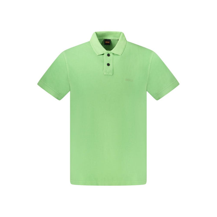 Hugo Boss Green Cotton Men&