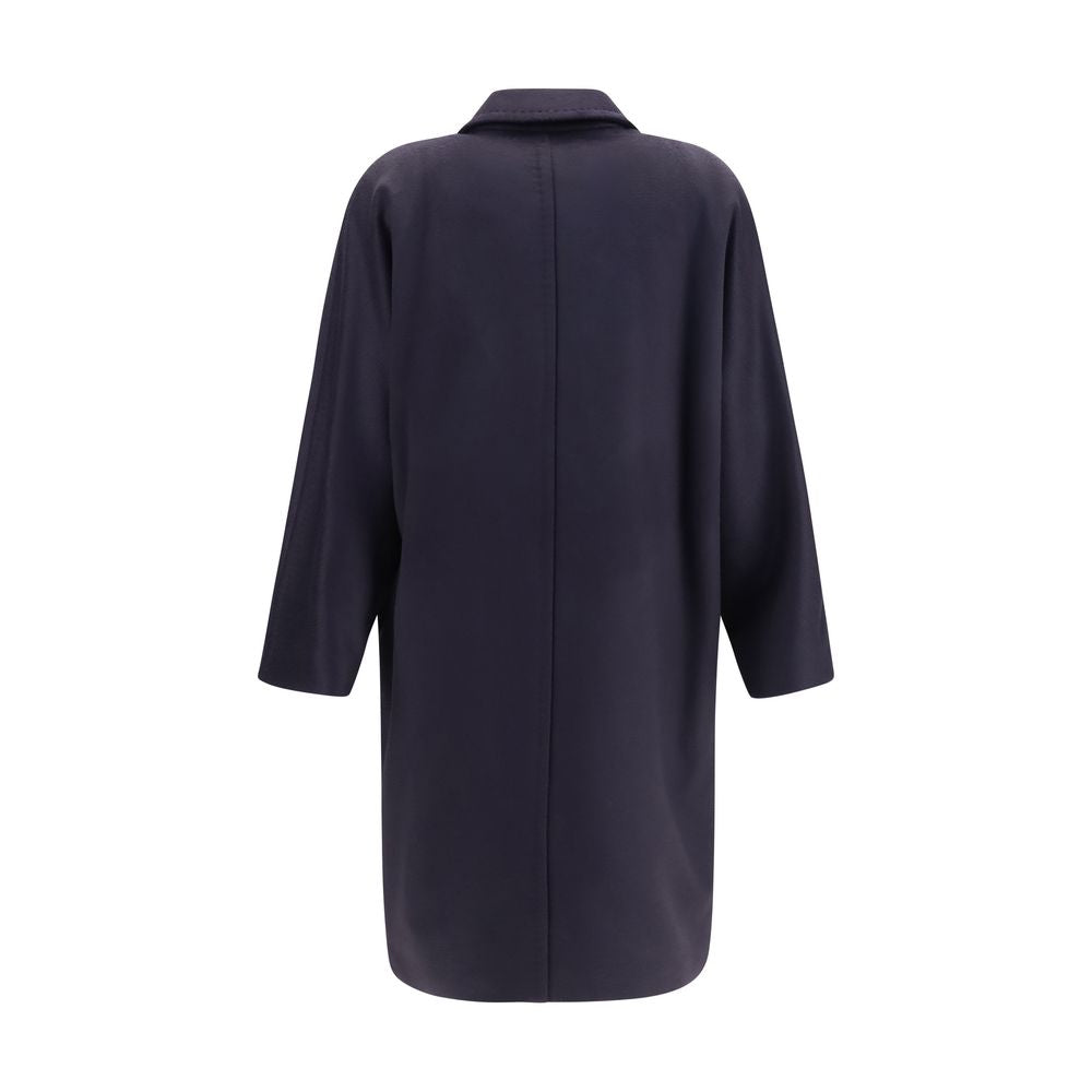 Max Mara Blue Wool Oves Aries Coat