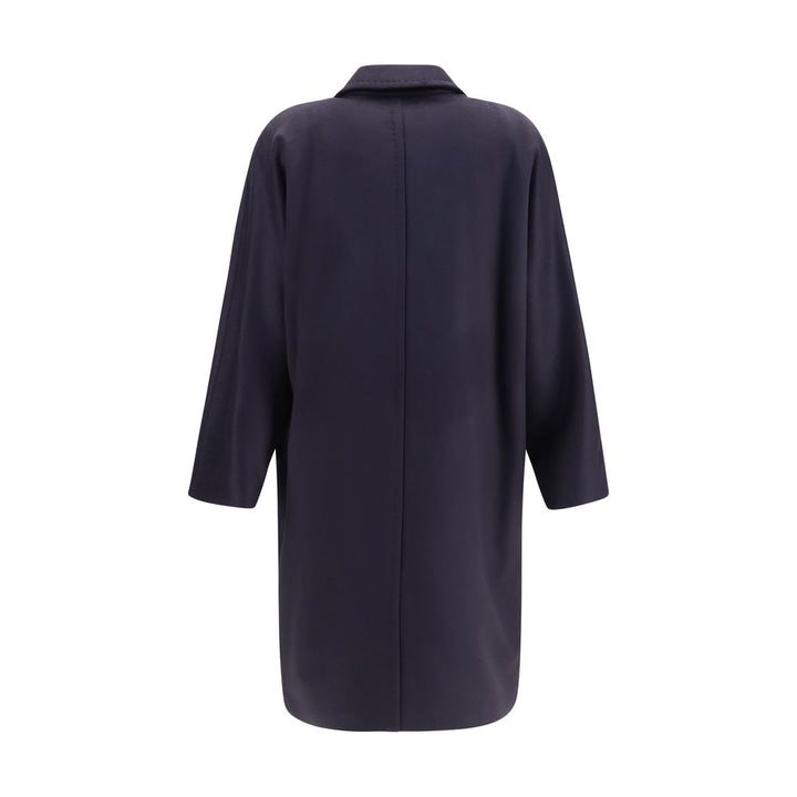 Max Mara Blue Wool Oves Aries Coat
