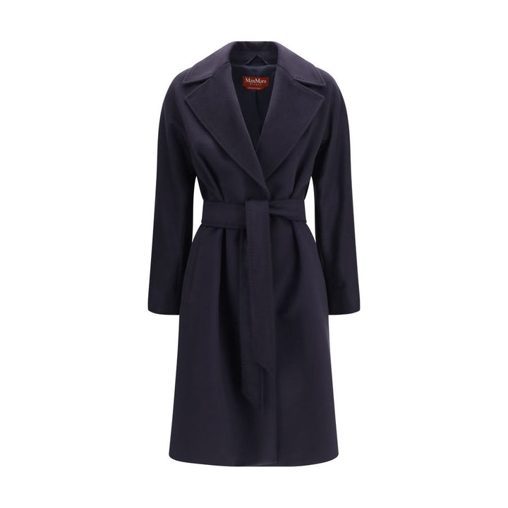 Max Mara Blue Wool Oves Aries Coat