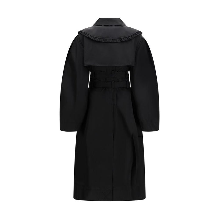 Ganni Black Nylon Coat