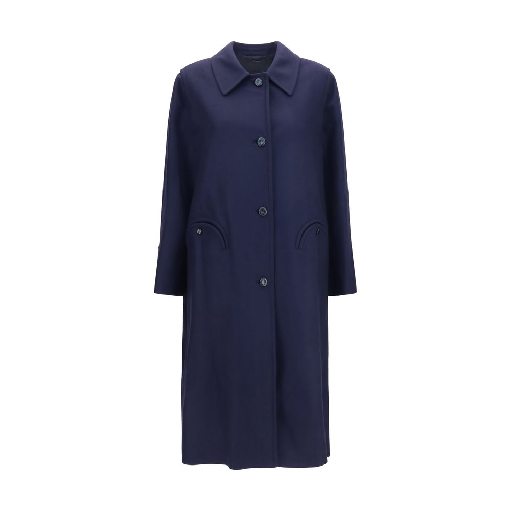 Blazé Milano Blue Wool Oves Aries Coat