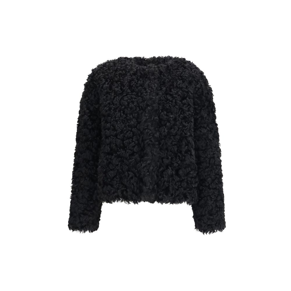 Kristina Ti Black Polyester Coat