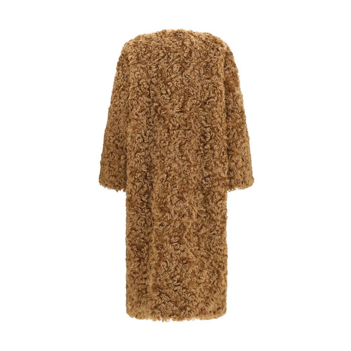 Kristina Ti Brown Polyester Coat
