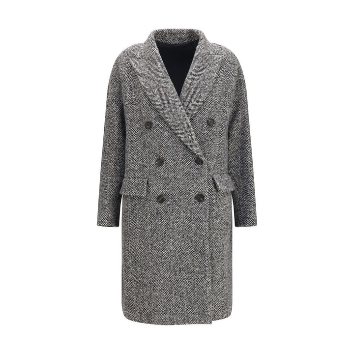 Brunello Cucinelli Gray Wool Oves Aries Coat