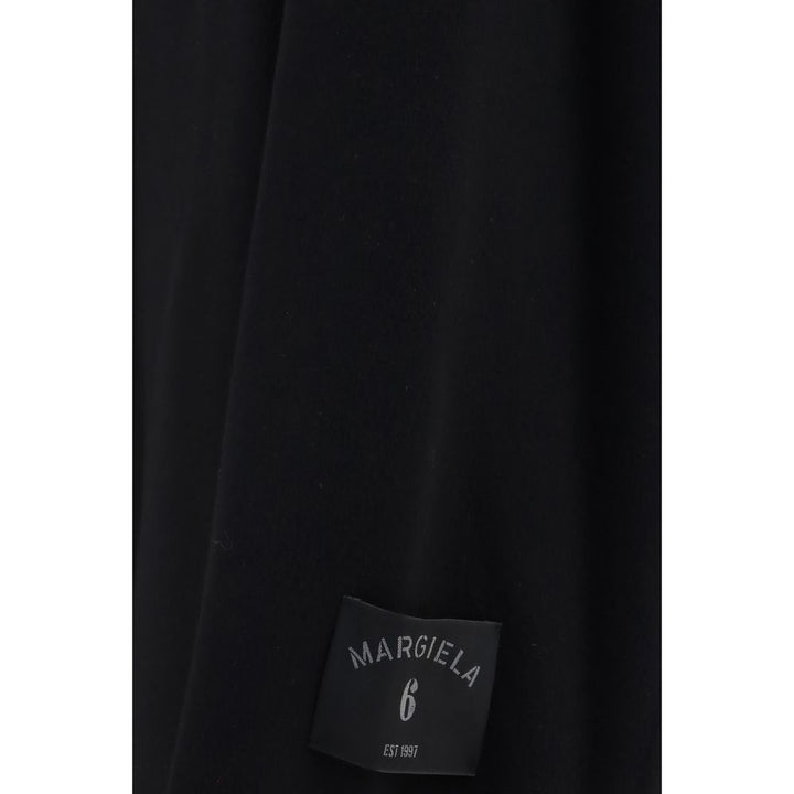 MM6 Black Wool Oves Aries Coat