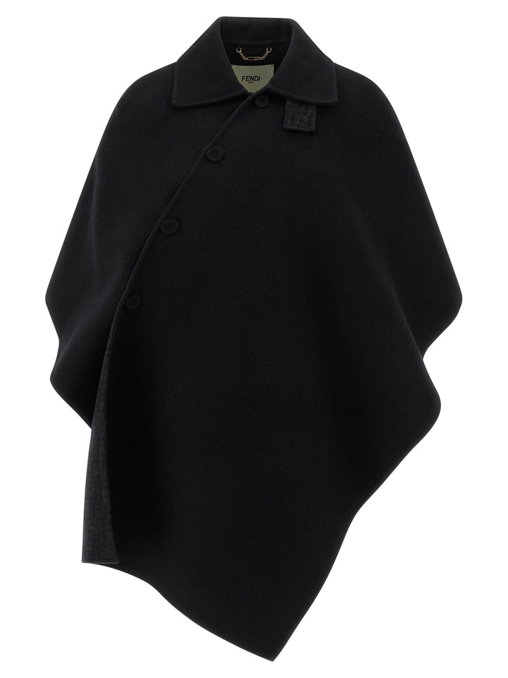 Fendi Black Virgin Wool Coat