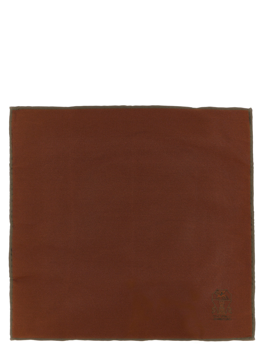 Brunello Cucinelli Brown Silk Scarf