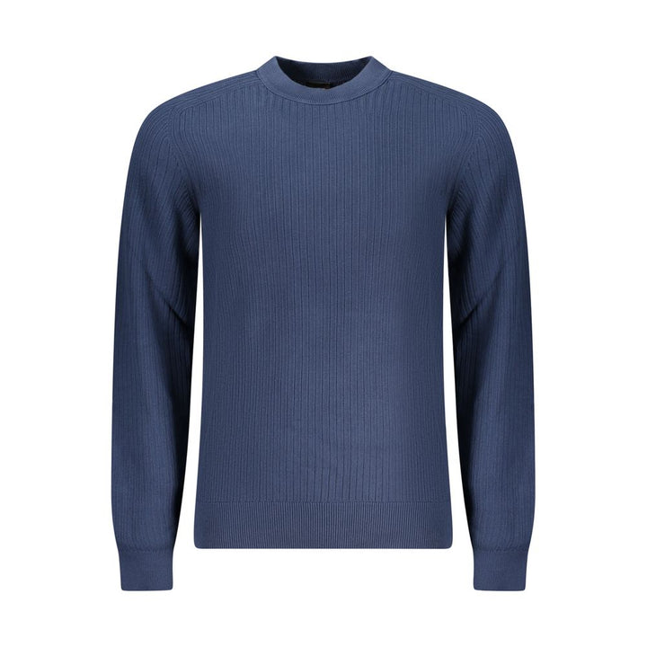 Hugo Boss Blue Cotton Sweatshirt