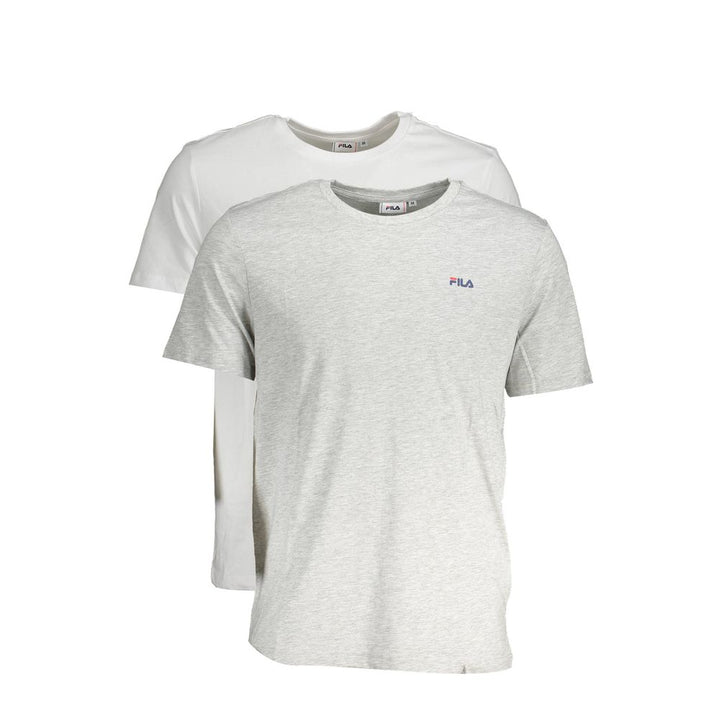Fila Gray Cotton T-Shirt