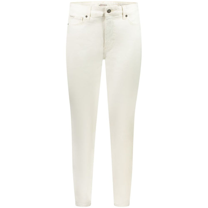 Guess Jeans White Cotton Skinny Jeans
